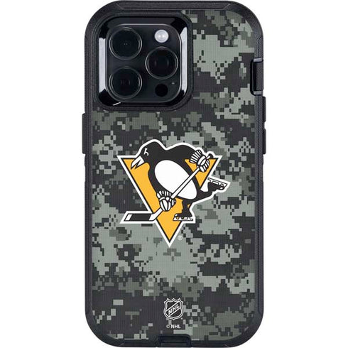 NHL Pittsburgh Penguins Camo Otterbox Defender iPhone Skin