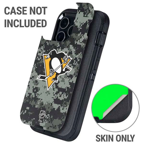 NHL Pittsburgh Penguins Camo Otterbox Defender iPhone Skin