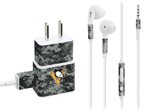 NHL Pittsburgh Penguins Camo Phone Charger Skin