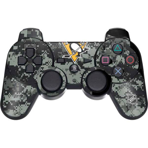 NHL Pittsburgh Penguins Camo PS3 Dual Shock wireless controller Skin