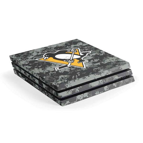 NHL Pittsburgh Penguins Camo PS4 Pro Console Skin