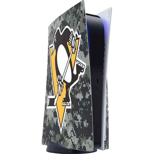 NHL Pittsburgh Penguins Camo PS5 Console Skin