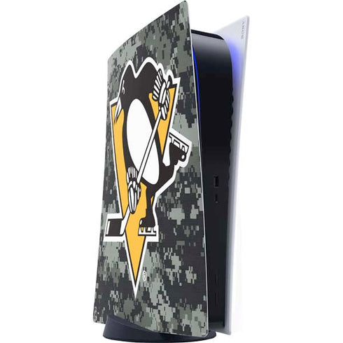 NHL Pittsburgh Penguins Camo PS5 Digital Edition Console Skin