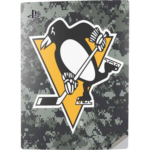 NHL Pittsburgh Penguins Camo PS5 Digital Edition Console Skin