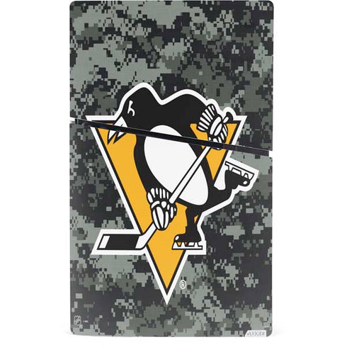 NHL Pittsburgh Penguins Camo PS5 Slim Digital Edition Console Skin
