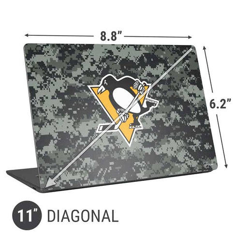 NHL Pittsburgh Penguins Camo Universal Laptop 11in (8.8 x 6.2in) Skin