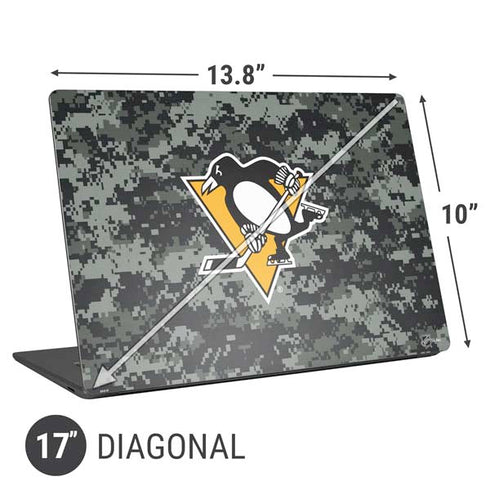NHL Pittsburgh Penguins Camo Universal Laptop 17in (13.8 x 10in) Skin
