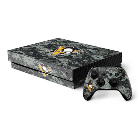 NHL Pittsburgh Penguins Camo Xbox One X Bundle Skin
