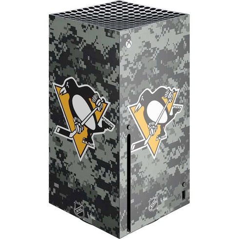 NHL Pittsburgh Penguins Camo Xbox Series X Console Skin