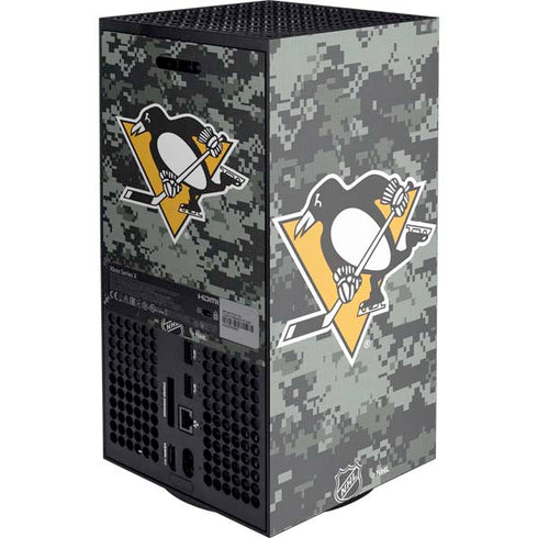 NHL Pittsburgh Penguins Camo Xbox Series X Console Skin