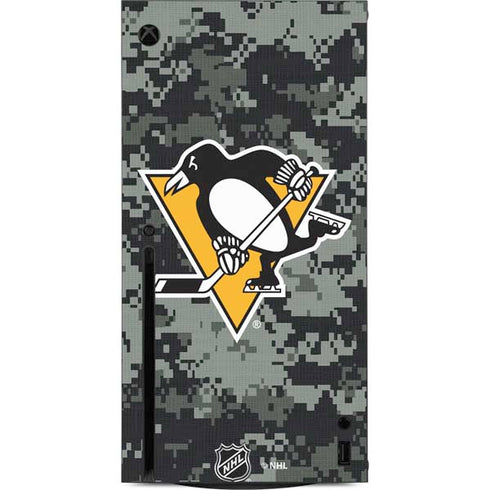 NHL Pittsburgh Penguins Camo Xbox Series X Console Skin