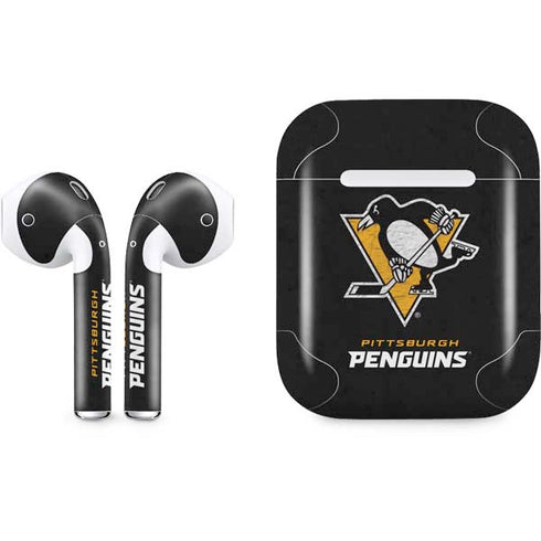 NHL Pittsburgh Penguins Distressed Apple AirPods Skin