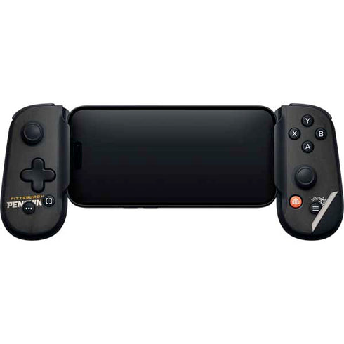 NHL Pittsburgh Penguins Distressed Backbone One for iPhone Game Controller Skin