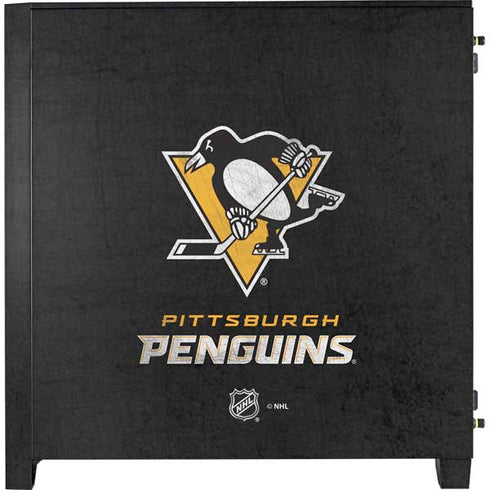 NHL Pittsburgh Penguins Distressed Corsair 4000D Tempered Glass Mid-Tower ATX Case Skin