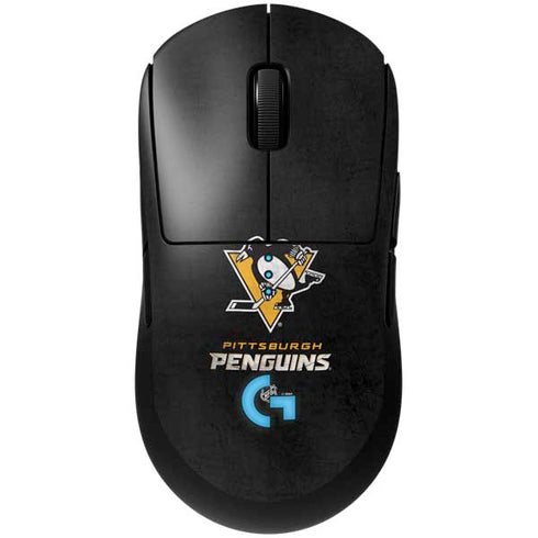 NHL Pittsburgh Penguins Distressed G Pro Wireless Gaming Mouse Skin