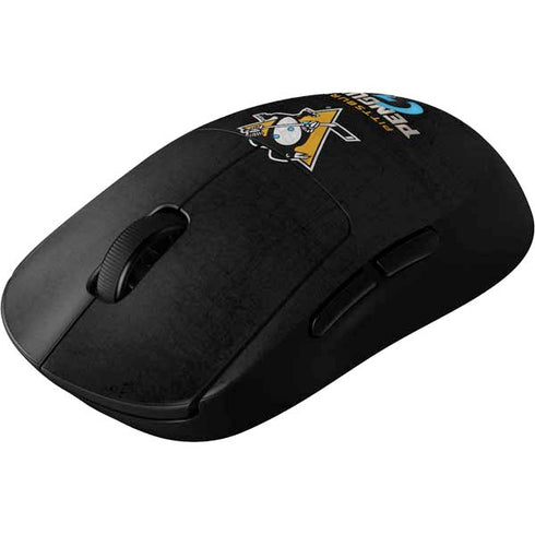 NHL Pittsburgh Penguins Distressed G Pro Wireless Gaming Mouse Skin