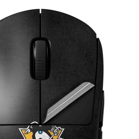 NHL Pittsburgh Penguins Distressed G Pro Wireless Gaming Mouse Skin
