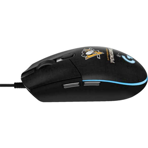 NHL Pittsburgh Penguins Distressed G203 Prodigy RGB Wired Gaming Mouse Skin