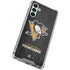 NHL Pittsburgh Penguins Distressed Galaxy A13 5G Clear Case