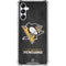 NHL Pittsburgh Penguins Distressed Galaxy A14 5G Clear Case