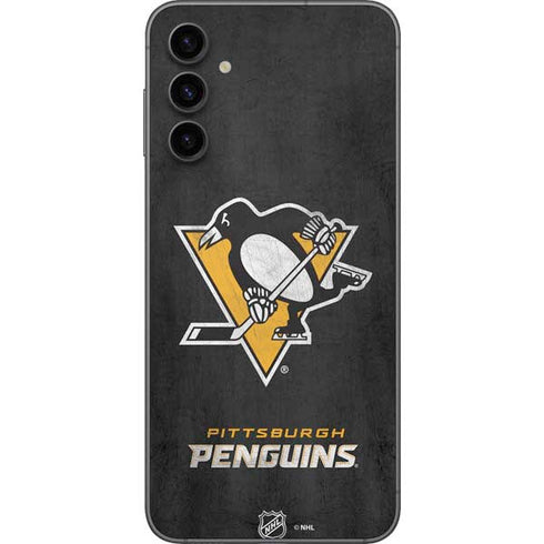 NHL Pittsburgh Penguins Distressed Galaxy A14 5G Skin