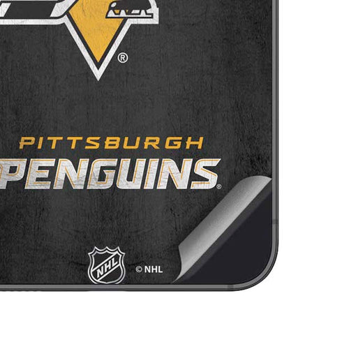 NHL Pittsburgh Penguins Distressed Galaxy A14 5G Skin