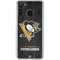 NHL Pittsburgh Penguins Distressed Galaxy A21 Clear Case