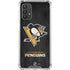NHL Pittsburgh Penguins Distressed Galaxy A32 5G Clear Case