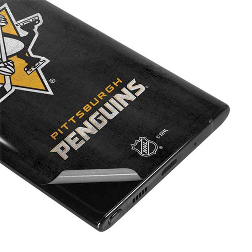 NHL Pittsburgh Penguins Distressed Galaxy Note 10 Plus Skin
