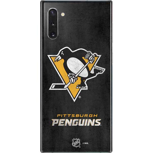 NHL Pittsburgh Penguins Distressed Galaxy Note 10 Skin