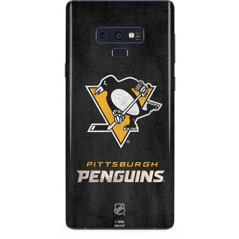 NHL Pittsburgh Penguins Distressed Galaxy Note 9 Skin