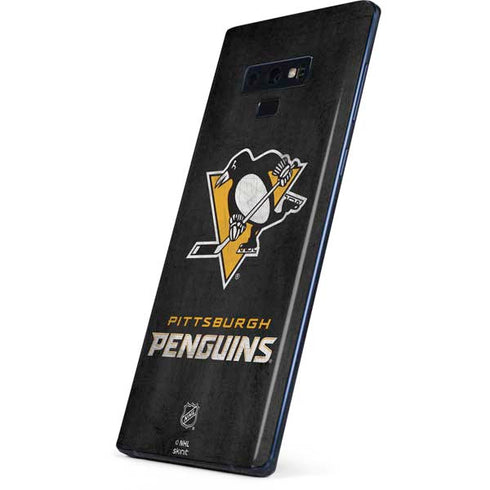 NHL Pittsburgh Penguins Distressed Galaxy Note 9 Skin