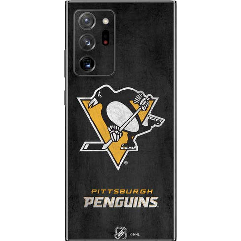 NHL Pittsburgh Penguins Distressed Galaxy Note20 Ultra 5G Skin