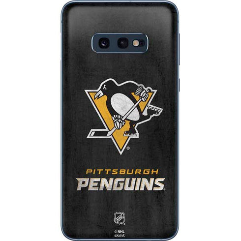 NHL Pittsburgh Penguins Distressed Galaxy S10e Skin