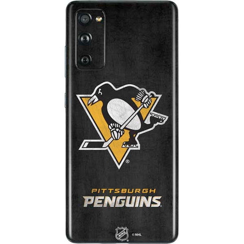 NHL Pittsburgh Penguins Distressed Galaxy S20 Fan Edition Skin