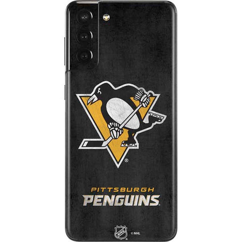 NHL Pittsburgh Penguins Distressed Galaxy S21 Plus 5G Skin