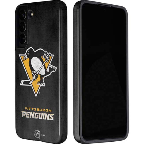 NHL Pittsburgh Penguins Distressed Galaxy S22 Plus Pro Case
