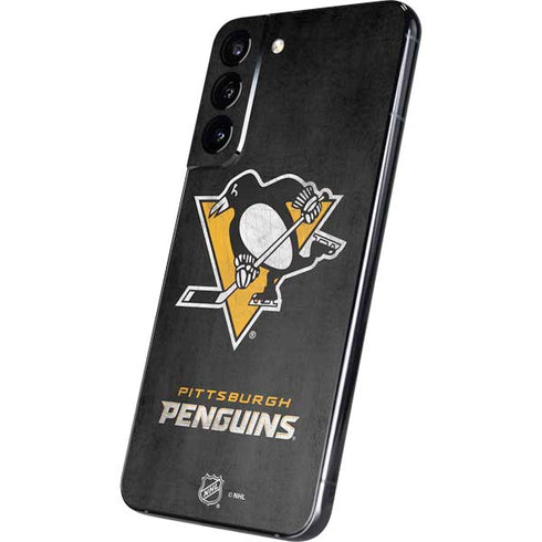 NHL Pittsburgh Penguins Distressed Galaxy S22 Plus Skin