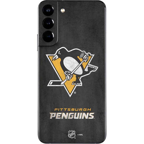 NHL Pittsburgh Penguins Distressed Galaxy S22 Plus Skin