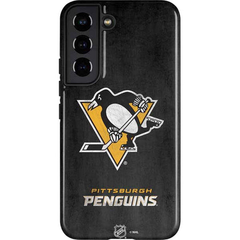 NHL Pittsburgh Penguins Distressed Galaxy S22 Pro Case