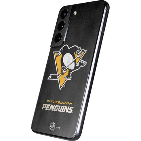 NHL Pittsburgh Penguins Distressed Galaxy S22 Skin
