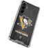 NHL Pittsburgh Penguins Distressed Galaxy S23 FE Clear Case
