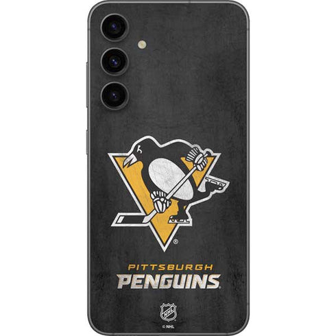 NHL Pittsburgh Penguins Distressed Galaxy S23 FE Skin