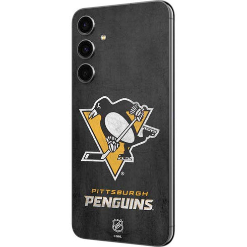 NHL Pittsburgh Penguins Distressed Galaxy S23 FE Skin