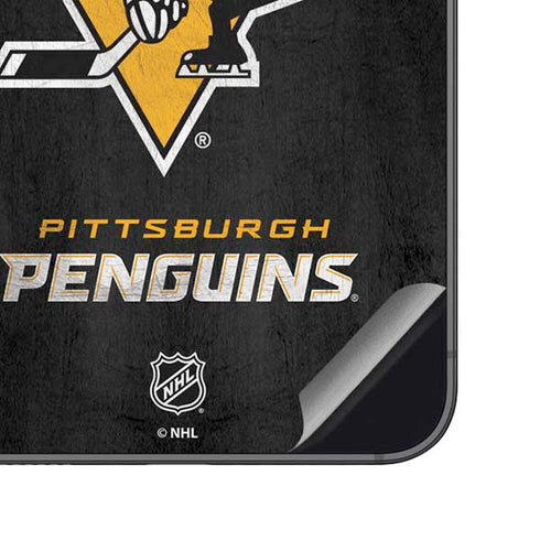 NHL Pittsburgh Penguins Distressed Galaxy S23 FE Skin