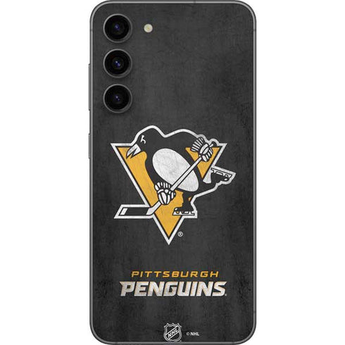 NHL Pittsburgh Penguins Distressed Galaxy S23 Plus Skin