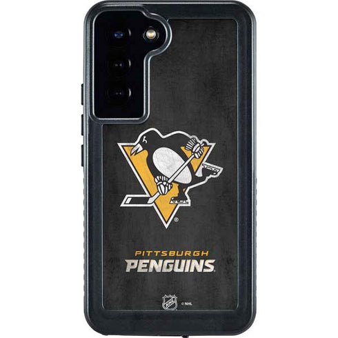 NHL Pittsburgh Penguins Distressed Galaxy S23 Plus Waterproof Case