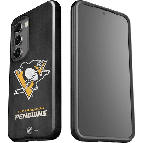 NHL Pittsburgh Penguins Distressed Galaxy S23 Pro Case