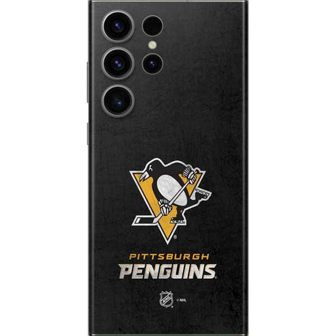 NHL Pittsburgh Penguins Distressed Galaxy S23 Ultra Skin