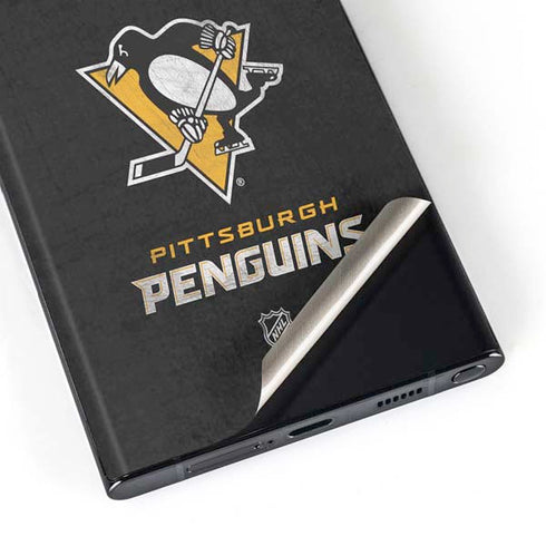 NHL Pittsburgh Penguins Distressed Galaxy S23 Ultra Skin